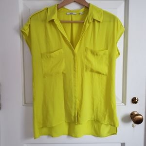 Mexx neon yellow short sleeves blouse